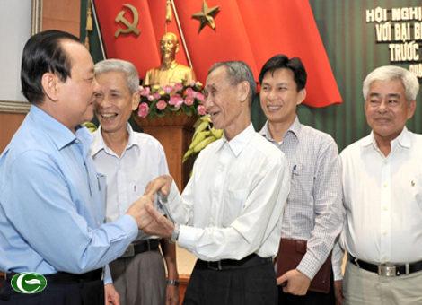Bí thư Thành ủy Lê Thanh Hải tiếp xúc cử tri quận 11